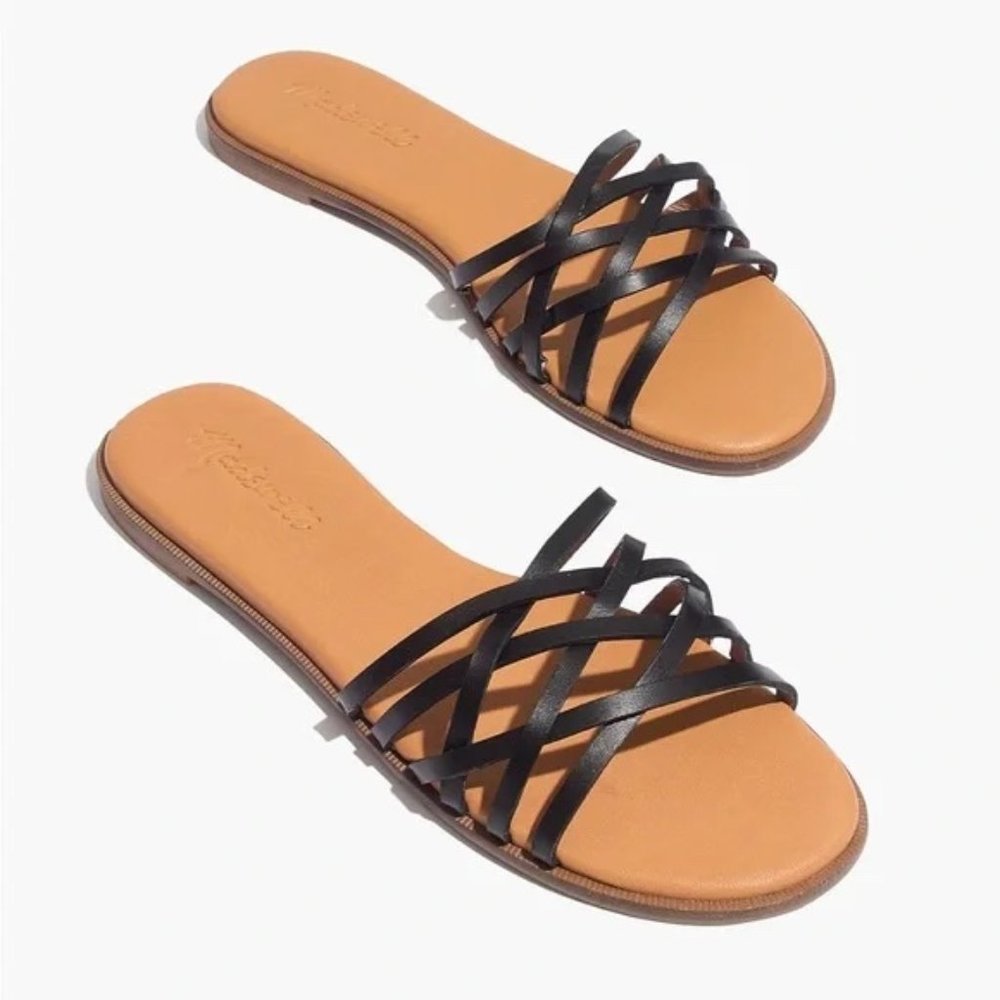 Madewell Tracie Crisscross Slide Sandal - Picture 1 of 3